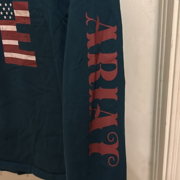 Ariat teal XL Graphic Long Sleeve Shirt - Picture 4 of 5